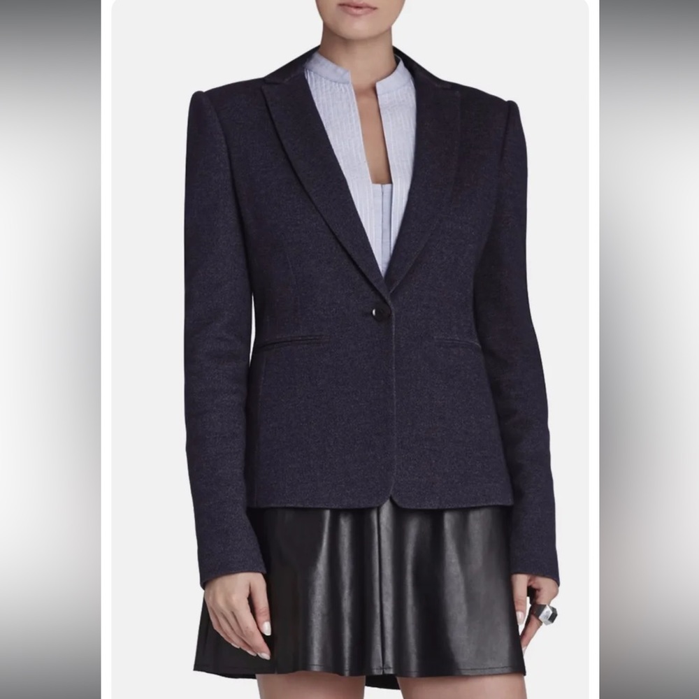 BCBGMaxazria Heather Blue Blazer XXS